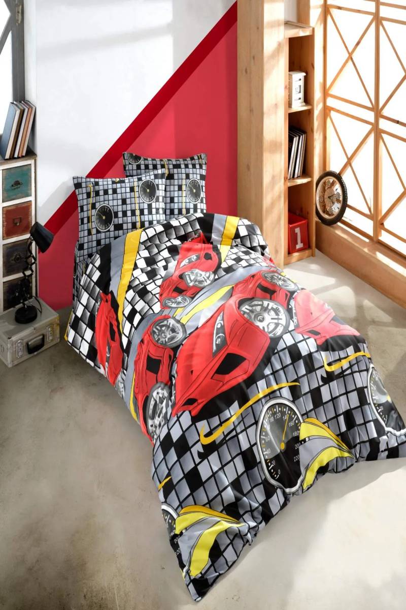 Newhome SPEED/KIRMIZI TEK Kişilik Nevresim Takımı
