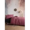 Marble Özel Boyama %100 Pamuk Çift Kişilik Nevresim Takımı Bordo-Siyah