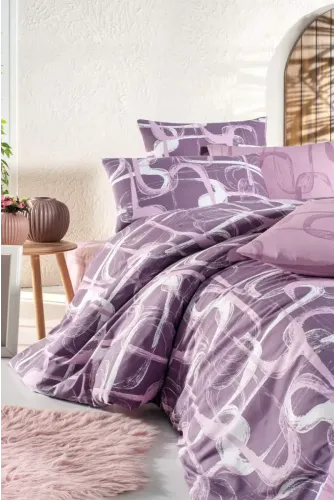 Newhome Ranforce Troy Pembe Çift Kişilik Nevresim Takımı