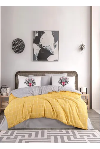 Newhome Trendy Colors Sarı Çift Kişilik Nevresi Takımı