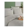 Newhome Aura Lux Brode Nakışlı Özel işlemli %100 Pamuk Nevresim Takımı Gri