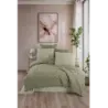 Newhome Diamond Diva Yeşil Lüx Nakışlı %100 Pamuk Çift Kişilik Nevresim Takımı
