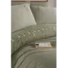 Newhome Diamond Florin Yeşil Lüx Nakışlı %100 Pamuk Çift Kişilik Nevresim Takımı