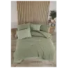 Newhome Diamond Lotus Adaçayı Lüx Nakışlı %100 Pamuk Çift Kişilik Nevresim Takımı