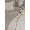 Newhome Diamond Lotus Kahve Lüx Nakışlı %100 Pamuk Çift Kişilik Nevresim Takımı