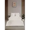 Newhome Diamond Luna Krem Lüx Nakışlı %100 Pamuk Çift Kişilik Nevresim Takımı