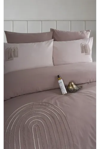 Newhome Diamond Luna Rose Lüx Nakışlı %100 Pamuk Çift Kişilik Nevresim Takımı