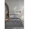 Newhome Diamond Vita Antrasit Lüx Nakışlı %100 Pamuk Çift Kişilik Nevresim Takım