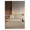 Newhome Diamond Vita Kapiçino Lüx Nakışlı %100 Pamuk Çift Kişilik Nevresim Takım
