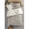 Newhome Jeti %100 Pamuk Kabartma Nakışlı Bebek Nevresim Takımı Kutulu Tasarım Hediyelik