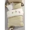 Newhome Lambi %100 Pamuk Kabartma Nakışlı Bebek Nevresim Takımı Kutulu Tasarım Hediyelik