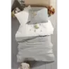 Newhome Pogi %100 Pamuk Kabartma Nakışlı Bebek Nevresim Takımı Kutulu Tasarım Hediyelik