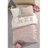 Newhome Yummy %100 Pamuk Kabartma Nakışlı Bebek Nevresim Takımı Kutulu Tasarım Hediyelik